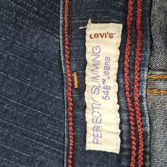 Levis jeans women's size 6 blue perfectly slimming 548 capri y2k - Picture 14 of 14